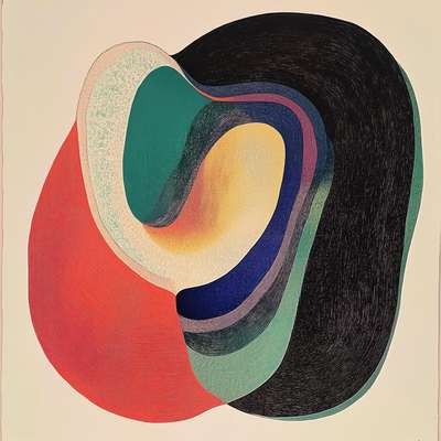 Orphist Manifold #1 - Original geometric art print by Edmund Dantes Studio